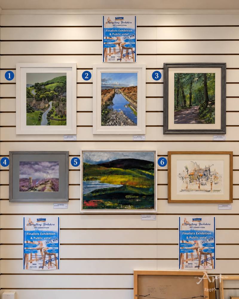 The six Everything Yorkshire finalists numbered 1 to 6